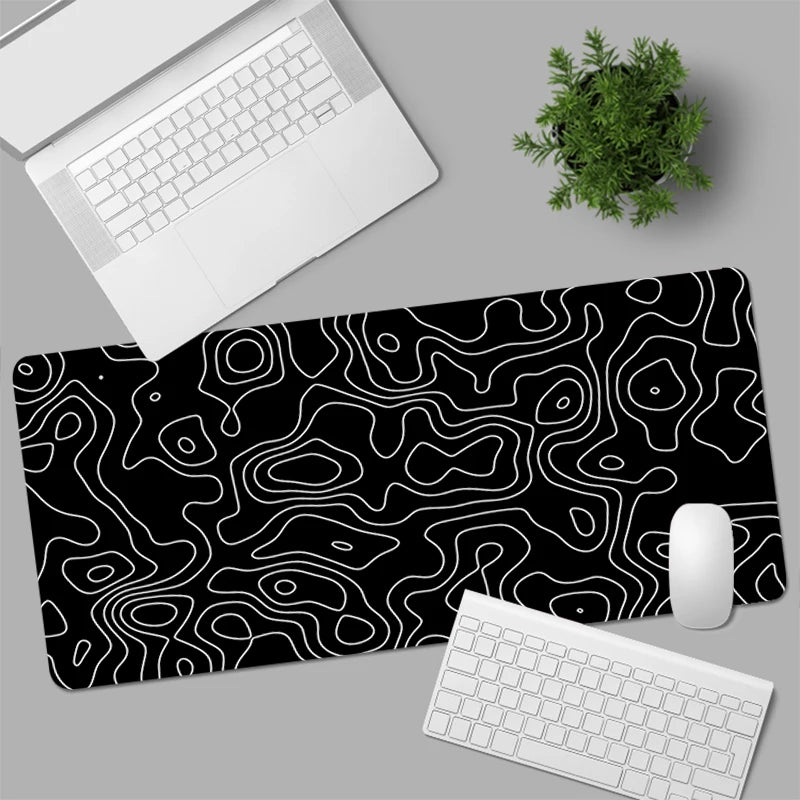 Black and White Mouse Pad