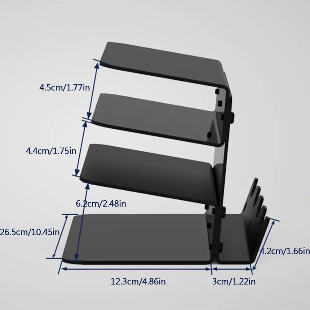 3-Tier Acrylic Keyboard Display Stand Frame